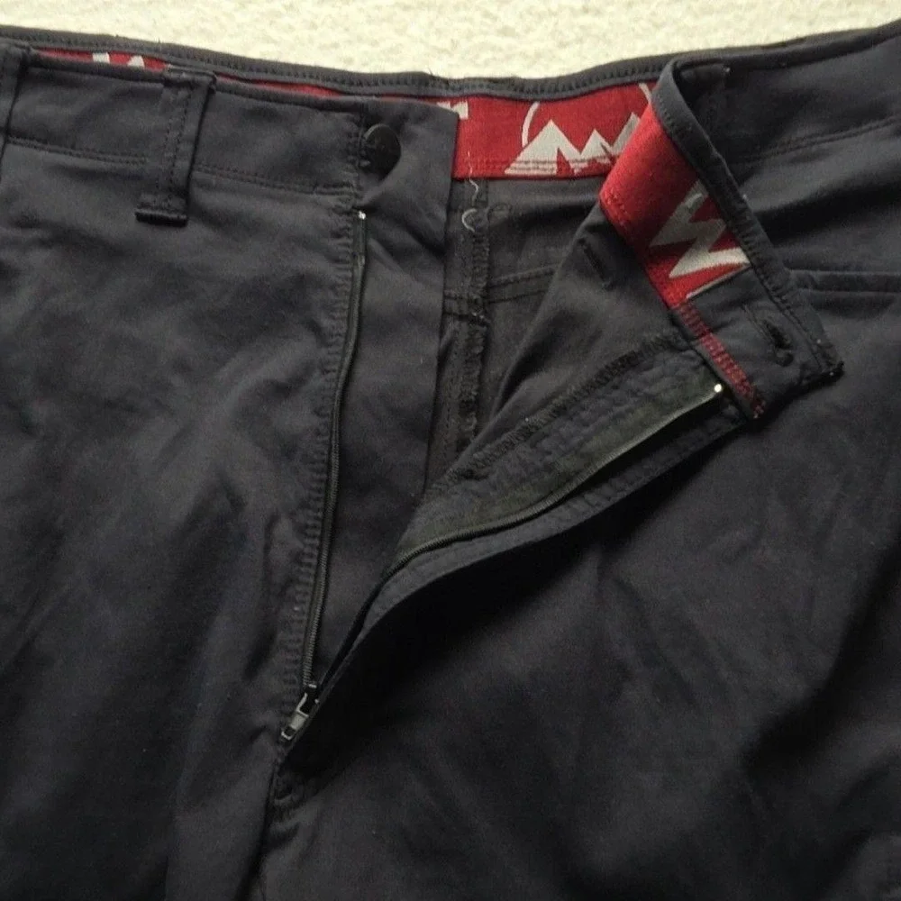 Wrangler Cargo Shorts Mens 44 Black Nylon Microfiber Stretch 10 Inseam Travel